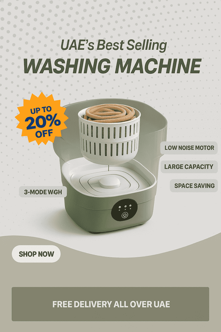UAE's Best Selling Foldable Mini Washing Machine - EmiraBay