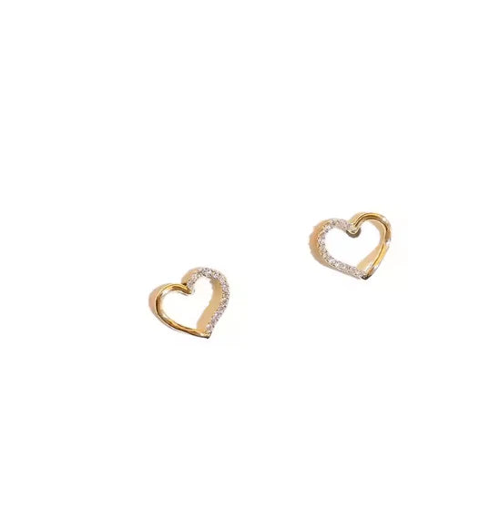 Heart Shape Zircon Earrings